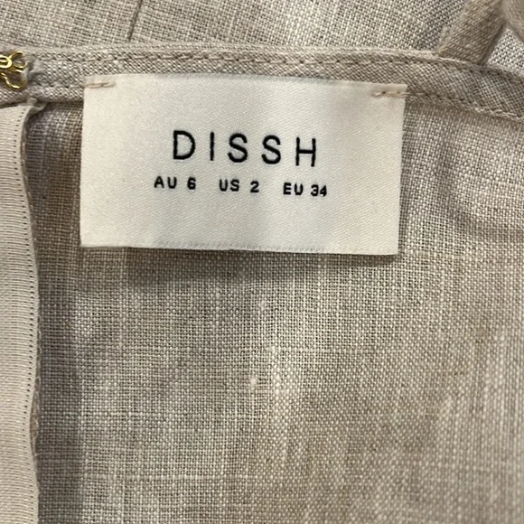 Dissh JEM NATURAL LINEN MAXI DRESS size 2 - Picture 10 of 10